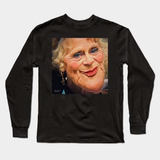 Come Give Auntie a Kiss !!  Funny Face - Caricature Long Sleeve T-Shirt